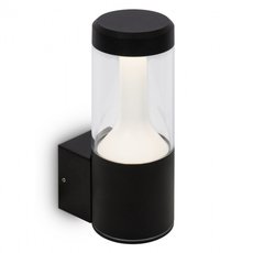 Светильник для уличного освещения с арматурой чёрного цвета, пластиковыми плафонами Maytoni O590WL-L8B4K