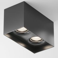 Точечный светильник с арматурой чёрного цвета, металлическими плафонами Maytoni C015CL-02B