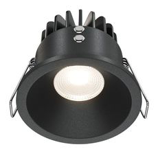 Точечный светильник с арматурой чёрного цвета Maytoni DL034-01-06W4K-D-B