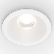 Точечный светильник с арматурой белого цвета Maytoni DL034-L12W3K-D-W