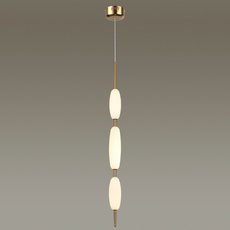Светильник с арматурой бронзы цвета, стеклянными плафонами Odeon Light 4792/28L