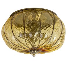 Светильник с стеклянными плафонами янтарного цвета Abrasax 2137/4(amber)