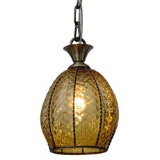 Светильник с стеклянными плафонами янтарного цвета Abrasax 2223/1(amber)