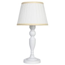 Настольная лампа с текстильными плафонами белого цвета Abrasax TL.7501-1WH