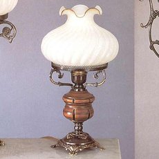 Настольная лампа с арматурой бронзы цвета, плафонами белого цвета Reccagni Angelo P 2442 P