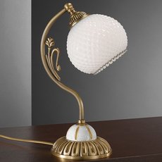 Настольная лампа с арматурой бронзы цвета, стеклянными плафонами Reccagni Angelo P 8605 P