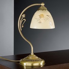 Настольная лампа с арматурой бронзы цвета, стеклянными плафонами Reccagni Angelo P 6258 P