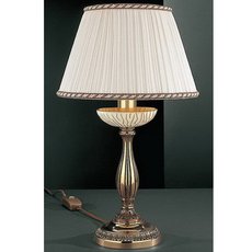 Настольная лампа с текстильными плафонами белого цвета Reccagni Angelo P 5500 P