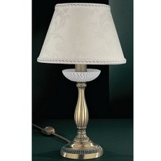 Настольная лампа с текстильными плафонами белого цвета Reccagni Angelo P 5402 P
