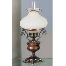 Настольная лампа с арматурой бронзы цвета, плафонами белого цвета Reccagni Angelo P 2442 G