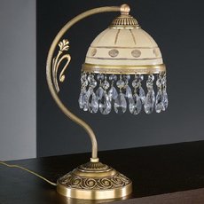 Настольная лампа с арматурой бронзы цвета, стеклянными плафонами Reccagni Angelo P 7003 P