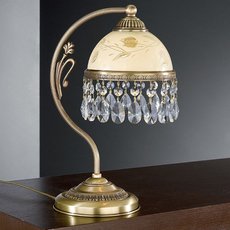 Настольная лампа с арматурой бронзы цвета, стеклянными плафонами Reccagni Angelo P 6206 P