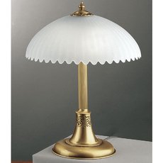Настольная лампа с арматурой бронзы цвета, плафонами белого цвета Reccagni Angelo P 825