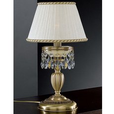 Настольная лампа с арматурой бронзы цвета, плафонами белого цвета Reccagni Angelo P 6420 P