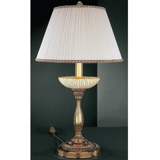 Настольная лампа с арматурой золотого цвета, плафонами белого цвета Reccagni Angelo P 5500 G