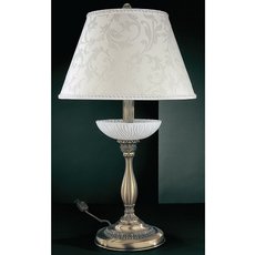 Настольная лампа с текстильными плафонами белого цвета Reccagni Angelo P 5402 G