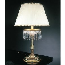 Настольная лампа с арматурой золотого цвета, плафонами белого цвета Reccagni Angelo P 4761 G