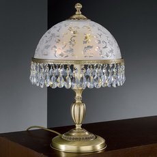 Настольная лампа с арматурой бронзы цвета, стеклянными плафонами Reccagni Angelo P 6200 M