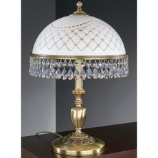Настольная лампа с арматурой бронзы цвета, плафонами белого цвета Reccagni Angelo P 7000 G
