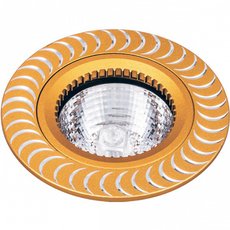 Точечный светильник с плафонами золотого цвета Escada 231039