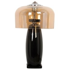 Настольная лампа с арматурой чёрного цвета, стеклянными плафонами Abrasax TL.7504-5W.LED(BL)
