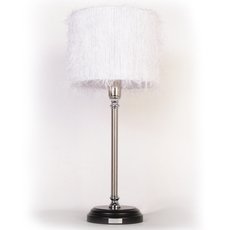 Настольная лампа с текстильными плафонами белого цвета Abrasax TL-7721-1CRB