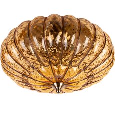 Светильник с арматурой бронзы цвета, плафонами янтарного цвета Abrasax 2244/4(amber)