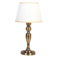 Настольная лампа с арматурой бронзы цвета, плафонами белого цвета Abrasax TL.7501-1BR (WH)