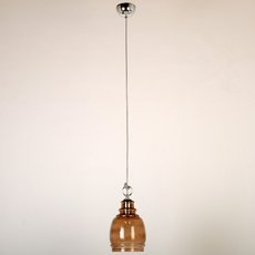 Светильник с арматурой хрома цвета, плафонами янтарного цвета Abrasax SD804