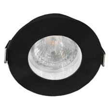 Точечный светильник с арматурой чёрного цвета Crystal lux CLT 045C1 BL IP44