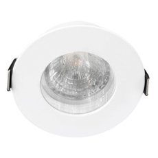 Точечный светильник с арматурой белого цвета, металлическими плафонами Crystal lux CLT 045C1 WH IP44