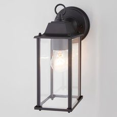 Светильник для уличного освещения с арматурой чёрного цвета, стеклянными плафонами Elektrostandard BRICK черный (GL 1008D)