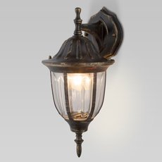 Светильник для уличного освещения с арматурой коричневого цвета Elektrostandard 1002D черное золото / 9908-G (GL 1002D)