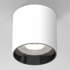 Накладный точечный светильник Elektrostandard 25034/LED 10W 4200K белый/чёрный жемчуг