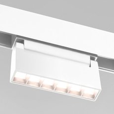 Шинная система с арматурой белого цвета, металлическими плафонами Elektrostandard Slim Magnetic HL01 Трековый светильник 6W 4200K (белый) 85009/01