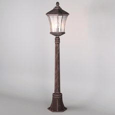 Светильник для уличного освещения с арматурой коричневого цвета, плафонами прозрачного цвета Elektrostandard Virgo F капучино (GLXT-1450F)
