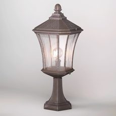 Светильник для уличного освещения с арматурой коричневого цвета, стеклянными плафонами Elektrostandard Virgo S капучино (GLXT-1450S)