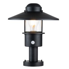 Светильник для уличного освещения с арматурой чёрного цвета Elstead Lighting KLAMPENBORG-PED-PIR-BK