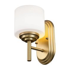 Светильник для ванной комнаты с стеклянными плафонами белого цвета Elstead Lighting FE-MALIBU1-BATH-BB