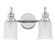 Светильник для ванной комнаты с арматурой хрома цвета, плафонами белого цвета Elstead Lighting QZ-SWELL2-PC-BATH
