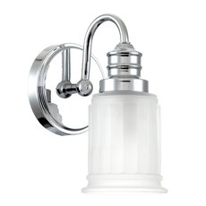 Светильник для ванной комнаты с арматурой хрома цвета, стеклянными плафонами Elstead Lighting QZ-SWELL1-PC-BATH
