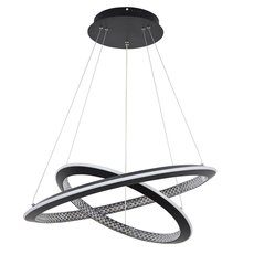 Светильник с арматурой чёрного цвета, пластиковыми плафонами LED4U 8564-600-400 BK