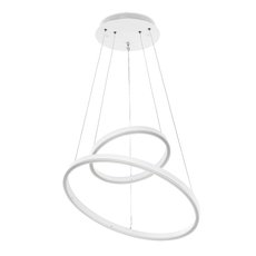 Светильник с арматурой белого цвета, металлическими плафонами LED4U 55000-2 WH