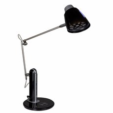 Настольная лампа с арматурой чёрного цвета, пластиковыми плафонами LED4U BL1168 Black