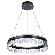 Светильник с арматурой чёрного цвета, плафонами прозрачного цвета LED4U L1090-400