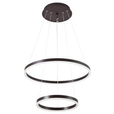 Светильник с арматурой коричневого цвета, металлическими плафонами LED4U L55000-2HL BR