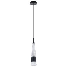 Светильник с арматурой чёрного цвета, пластиковыми плафонами LED4U L7122-1 BK