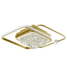 Светильник с арматурой золотого цвета, стеклянными плафонами LED4U L8022-450 GD