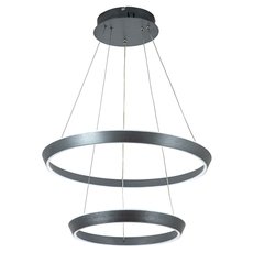 Светильник с металлическими плафонами серого цвета LED4U L8731-600-400
