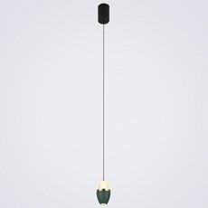 Светильник с арматурой чёрного цвета, металлическими плафонами LED4U L8754-1 GN